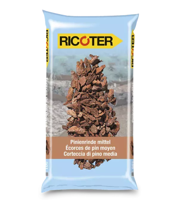 Ecorces de pin moyenne 50L RICOTER – Image 1